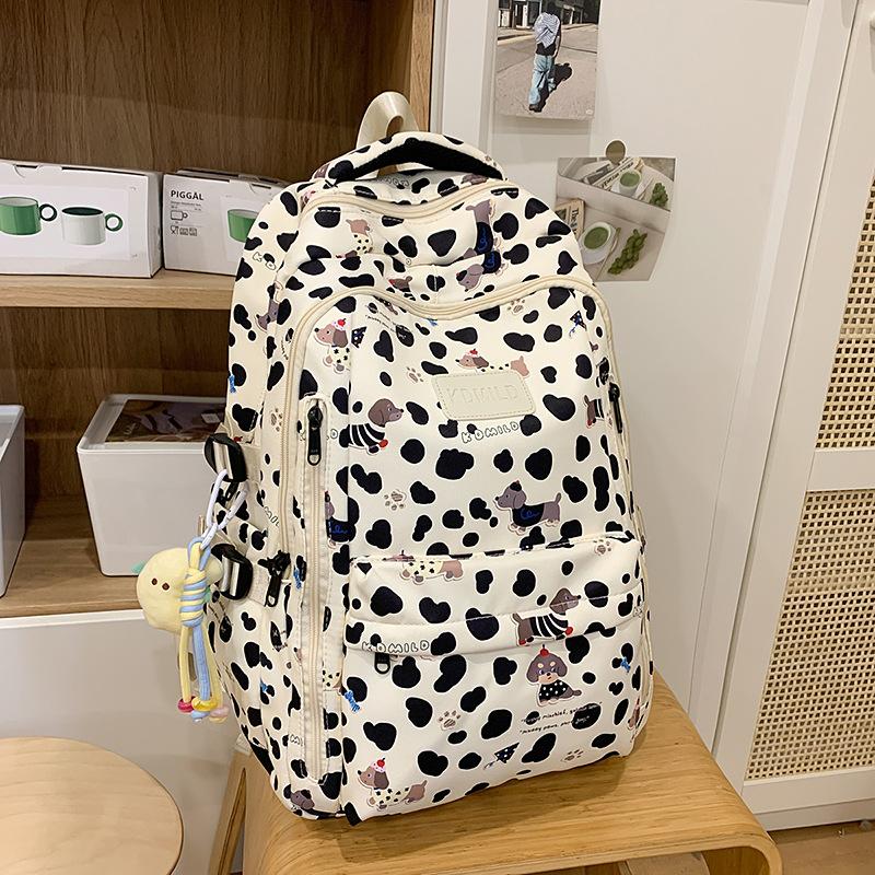 Schoolbag 2025 Schoolbag Female Korean Edition Junior Girl High School High School Large Capacity Mori Cute Printed Backpack
