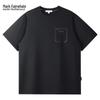 MARK FAIRWHALE Men's Pocket Design Embroidered Crew Neck T-Shirt