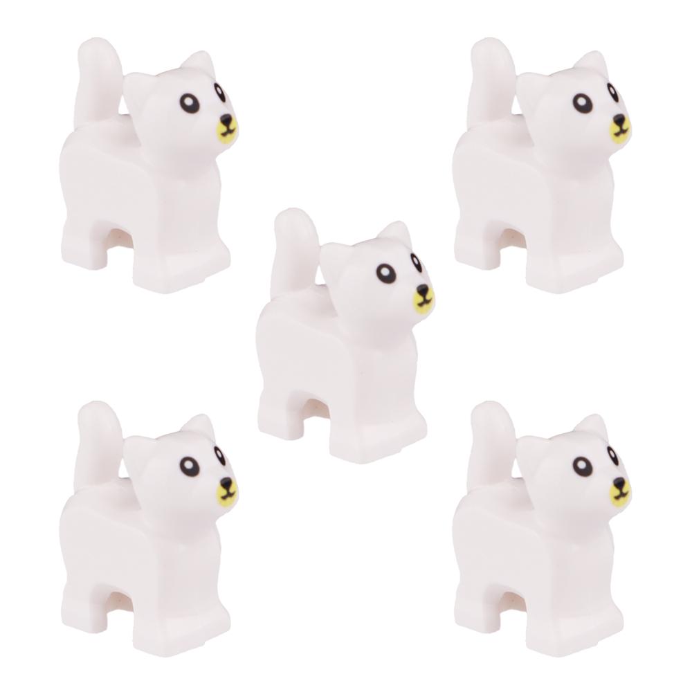 

Совместимые мини-животные, строительные блоки, кофейный кот, персидские кошки, котенок, домашний кот, дети, собирают кирпичи, детские игрушки своими руками, 5 шт.