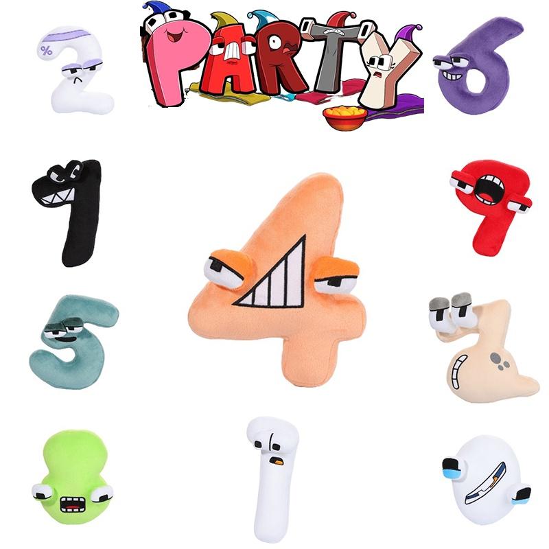 Alphabet Lore Number Zero One Plush Baby Doll Educational Toys Home Decor Gift