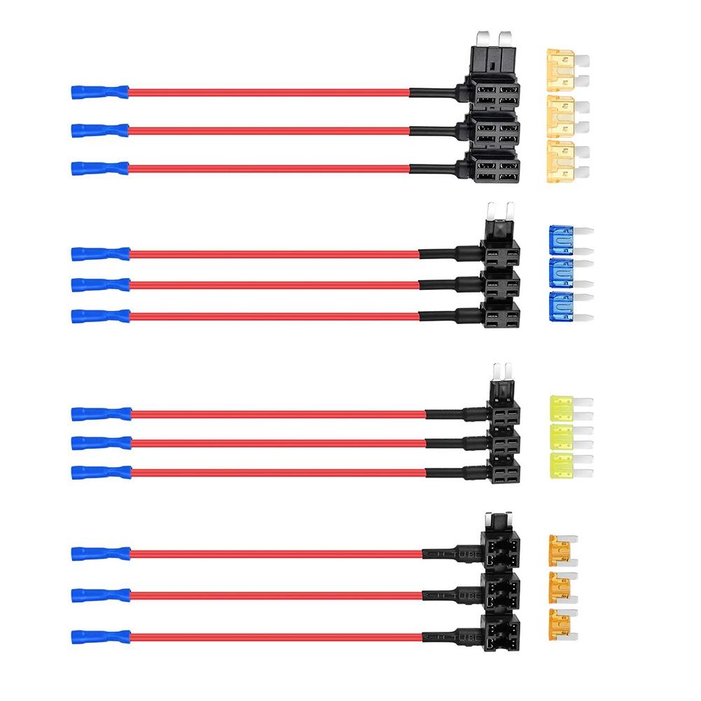 Vielseitiger Kfz-Sicherungshalter für LED-Streifen, Armaturenbrett-Kameras und mehr