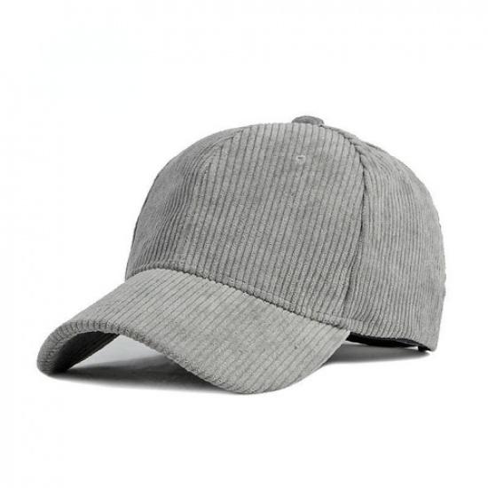 Women Men Adjustable Corduroy Baseball Cap Trucker Hat Casual Classic Visor Hat