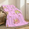 S-ailors Moon Throw Lightweight 240g Flannel Blanket Soft Skin-friendly for Summer Cooling