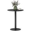 Dining Table, Round Kitchen Table with Steel Base for Living Room, Dining Room, 60 x 60 x 72cm, Black