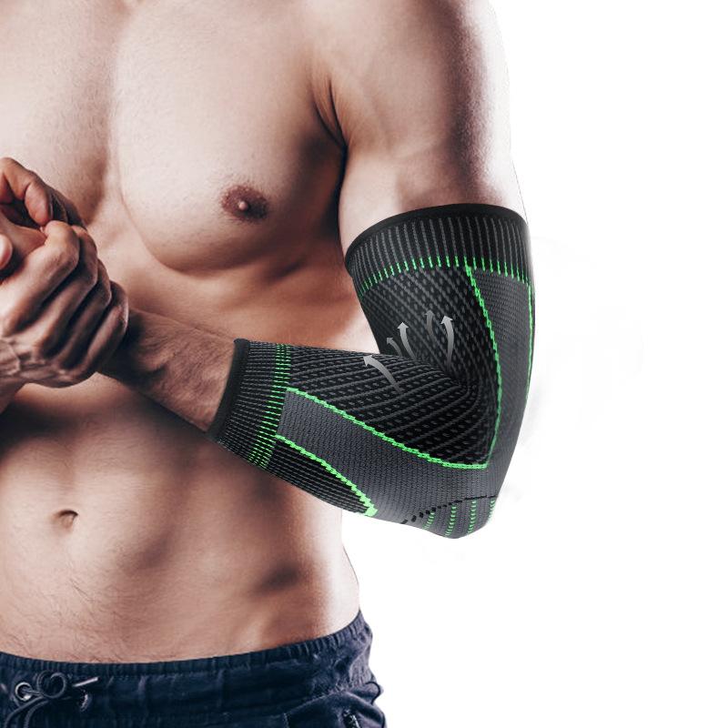 Nylon Knitted Elbow Protectors for Breathable Fitness, Elbow Protectors for Cycling, Basketball, Tennis, and Sports Across Borders