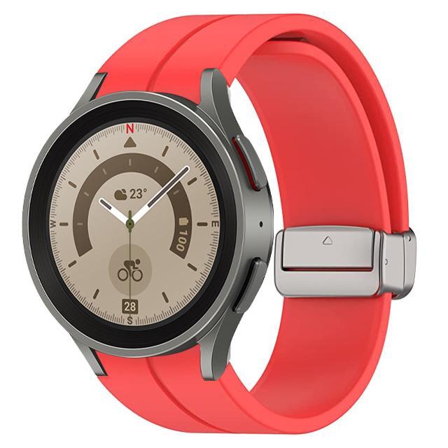 Band for Samsung Watch 7/4/5/6/5 Pro/classic/FE 44mm 40mm Magnetic Silicone Sport No Gaps Bracelet Correa Galaxy Watch 7 Strap