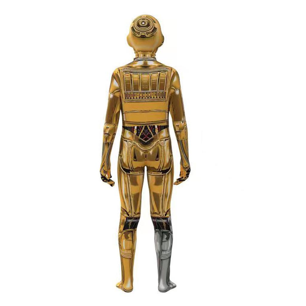 Star Wars Robot Cosplay Costume With Digital Print For Halloween Kids And Adults
