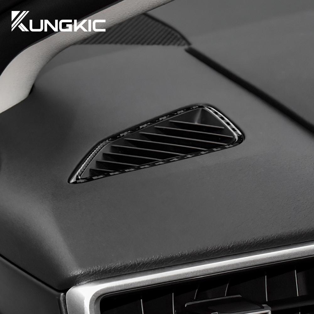 Echter Weicher Kohlefaseraufkleber Für Toyota Corolla 2019 2020 2025 2025 2025 2025 Armaturenbrett Seite Luftausströmer Außen Innen Zubehör