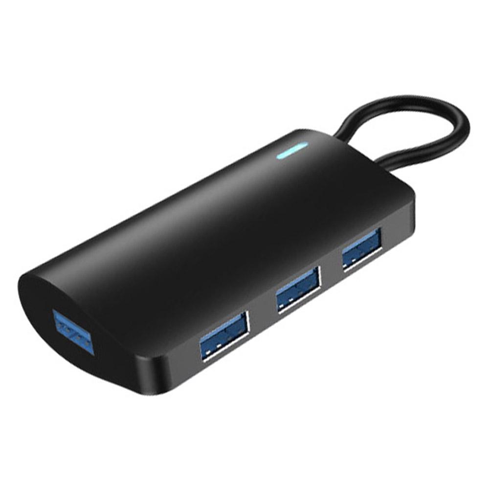 

2395-0430 USB-C Hub with 4 USB 3.0 Ports 5Gbps Data Transfer Aluminum Alloy Docking Station Black