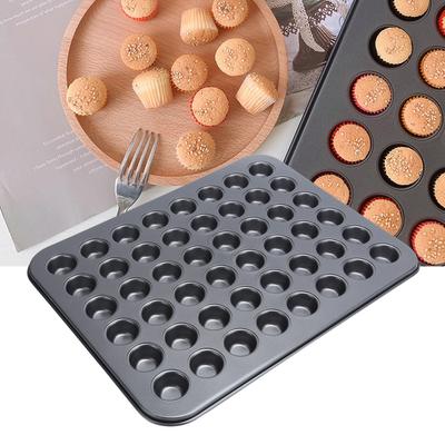 48 filiżanek mini patelnia na muffinki, mała patelnia na babeczki Premium Nonstick forma na muffinki do pieczenia sernika zmywarka do naczyń bezpieczna i wytrzymała, stal węglowa