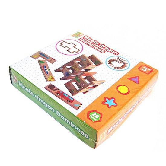 Happy Town Picture Match Domino Block Toy, Popular Korean Game