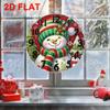 1Pc DIY Diamond Painting Clock Acrylic Special Shape Xmas 5D Diamond Painting Clock Xmas Diamond Art Window Pendants Hanging