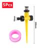 0~360° Drehbarer Sprenger 1/2" Außengewinde Düse Verstellbar Im Boden Stechend Sprinkler Garten Rasenbewässerung 5/10 Stück