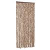 VidaXL Fliegenvorhang Beige und Dunkelbraun 90x220 cm Chenille