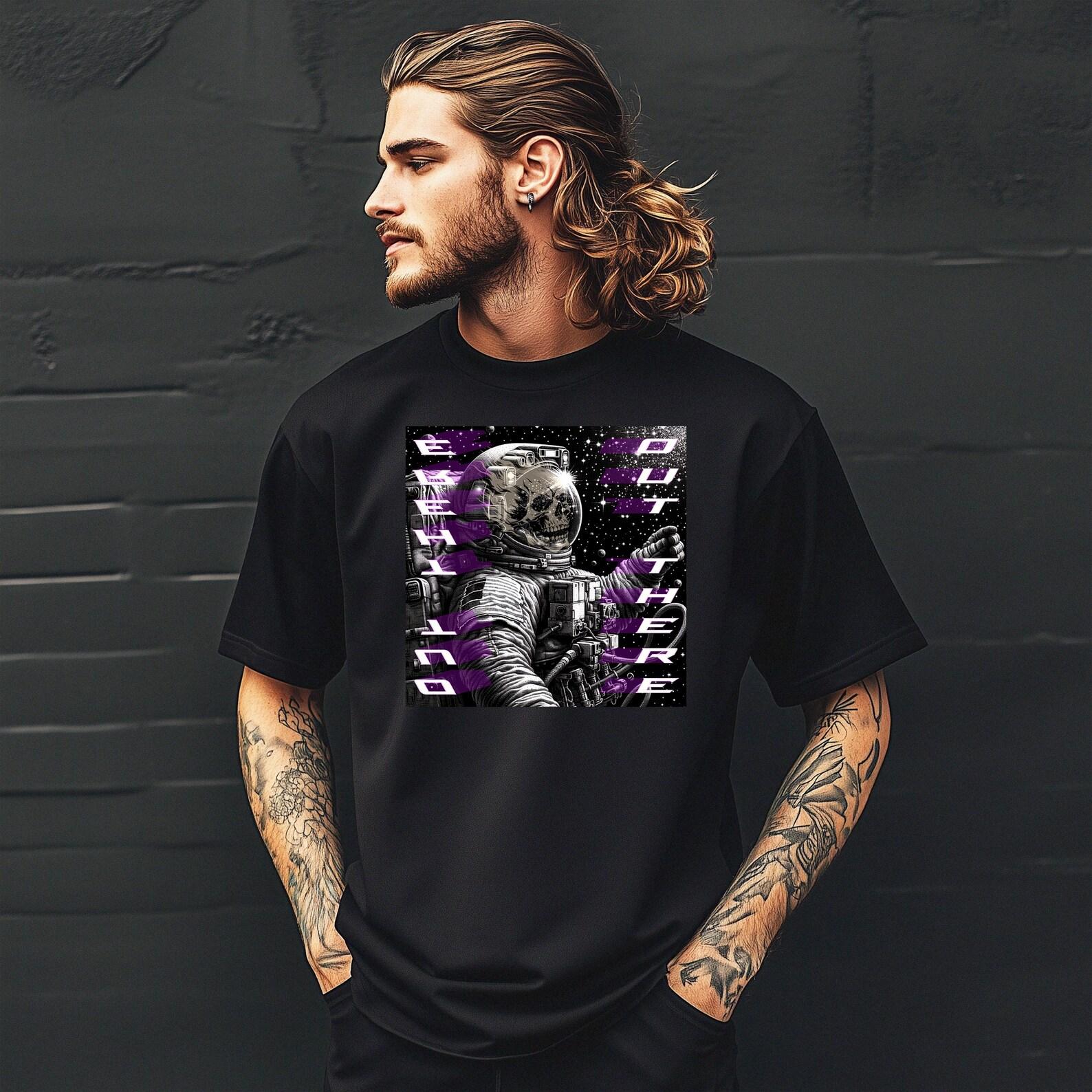 Out There Astronaut Space T-Shirt | Planets Stars Trippy Galaxy 3XL