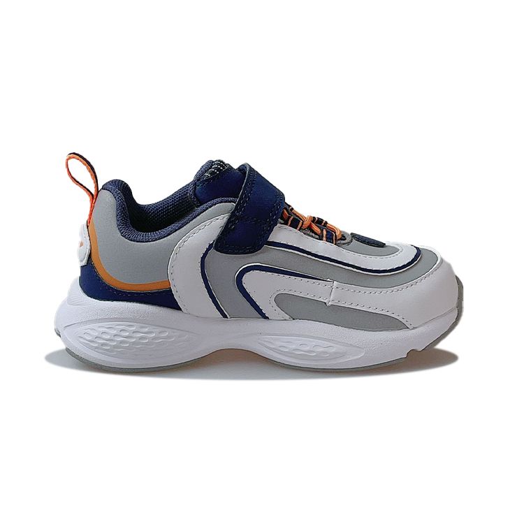 LiNing Kids  Shock Absorbing Non-Slip Wear-Resistant Sports Casual Shoes Kids Shoes Gray Blue YKNR044-17