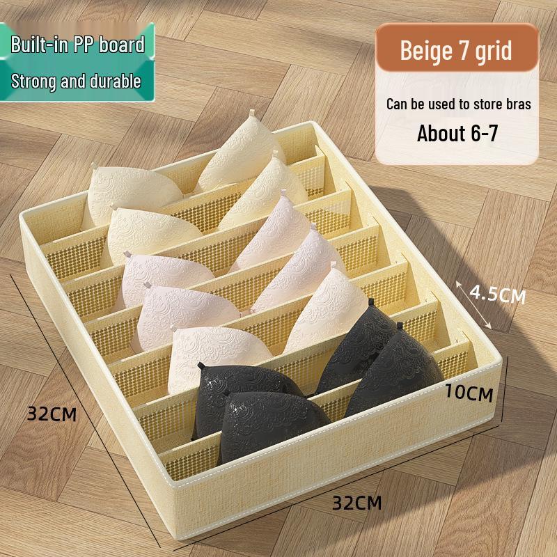 

Складной тканевый ящик: Органайзер для нижнего белья и носков с 3 отделениями