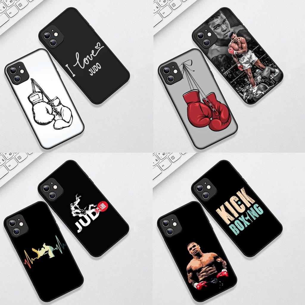 Cover for Apple iPhone 12 13 Pro XS Max Mini ProMax X XR Air 13Pro Casing Phone Case Strong Boxing Gloves Kickboxing Judo