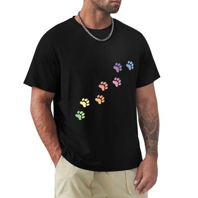 Rainbow Dog Tracks, Dog Footprint, Dog Paw, Dog, Doggy, Paw Print, Animal Step, Step, Animal Tracks, Cute Paw T-Shirt