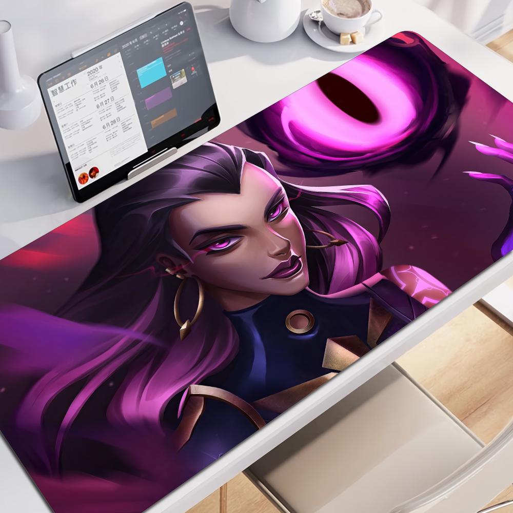 Reyna Valorant Mauspads Gaming XL Groß HD Neues Zuhause Mauspads XXL Tastaturauflage Weiches Natürliches Gummi Büroteppich Laptop Mauspads