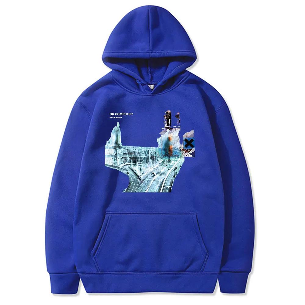 New Radiohead Ok Computer Cd Lp Vinyl Poster In Rainbows Thom Yorke Fashion New Style Popular Classic Hoodies Couple Streetwear