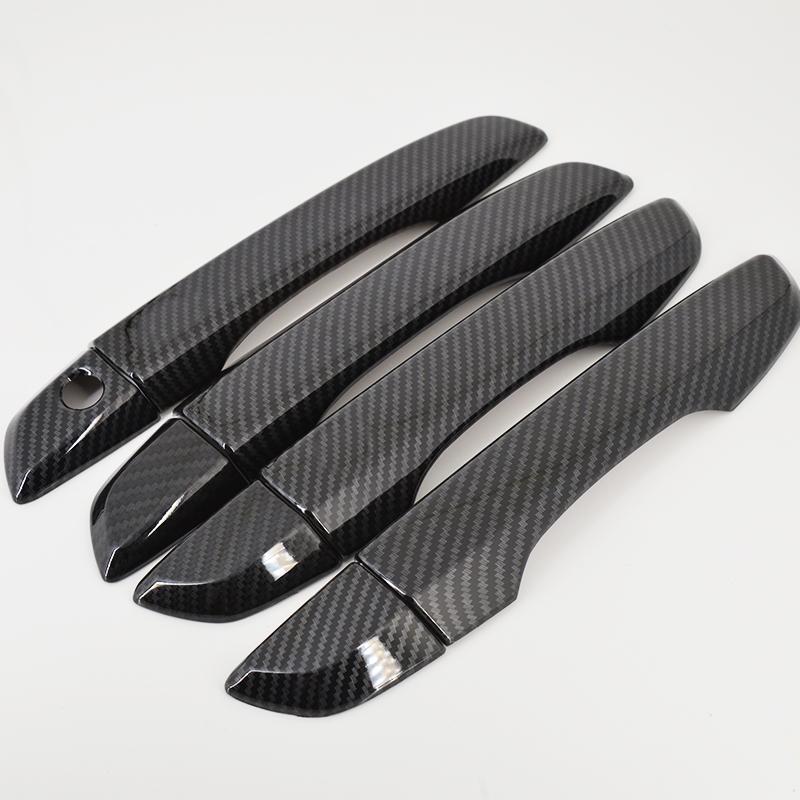 Carbon Fiber pattern Side Door Handle Cover Trim for Honda Civic tenth generation 2016 2017 2018 Left driving
