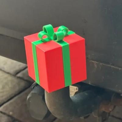 Christmas Hitch Cap Cover Trailer Coupling Hitch Ball Cover Cap Christmas Tree Gift Box Hitch Cover Prevent Receiver Tube from Rusting for 50mm