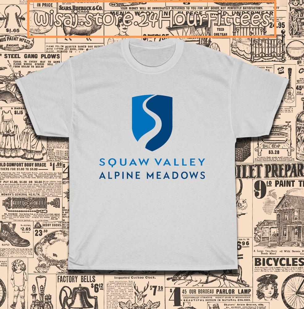 Squaw Valley Alpine Meadows Ski Resort Men039s TShirt American Size S5XL TShirt Unisex T-Shirt XXXL