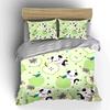 "Playful Cats and Apples Theme Printed Bedding Set" Exquisite Three-piece Bedding Set Gift for Kids and Adults