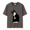 Women's T-shirt Art Cat 3D Printed Clothing Summer Round Neck Fashion Short Sleeve Elegant Casual Top Women's Clothing