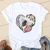 Damenmode Aquarell Pferd 90er Jahre Trend Casual Frauen Kleidung Sommer Kurzarm Graphic Tee T-shirts Weibliche T-shirt Kleidung