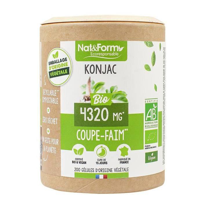 Nat &amp; Form Eco Responsable Konjac Bio 200 gélules végétales