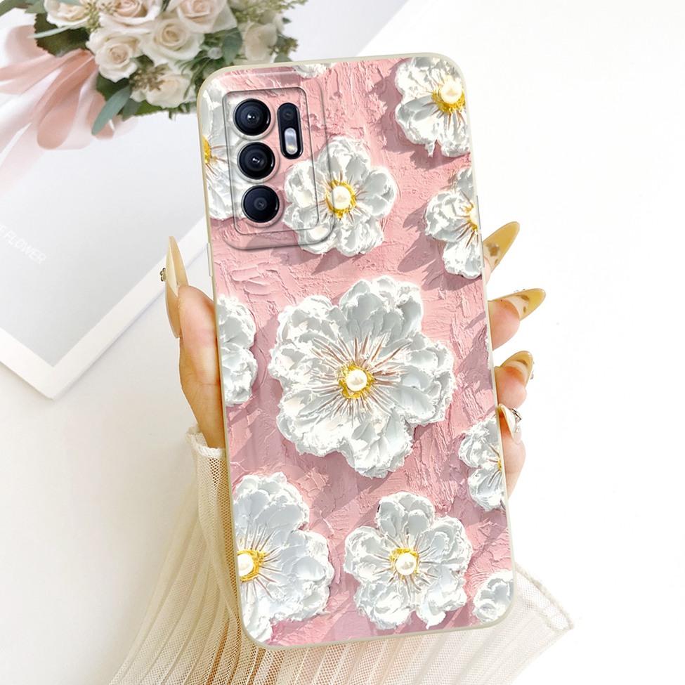 For Oppo Reno6 4G Case Cute Fashion Cartoon Funny Painted Silicone Phone Casing For Oppo Reno 6 4G CPH2235 Cover