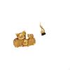 Modern Resin Animal Flame Figurine Abstract Fire Pig Sculpture Collectible Art Keepsake for
