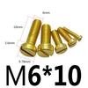 M 2,5 3 4 5 6 8 10 12 Metrisch X 4-25mm Länge Messing Senkkopf Schlitzschraube Bolzen