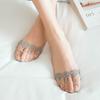 Ladies Lace Flower Soft Casual No Show Non-skid Boat Socks Women Invisible Silicone Socks