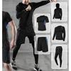 Men's Slim-fit 5-Piece Athletic Training Sportswear Set