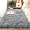 Long-Haired Plush Carpet for Bedroom, Soft Non-Slip Bay Window Mat, Living Room Floor Rug