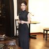 Sleeveless Plaid Qipao Dress Vintage Chinese Style Long Maxi Women 2026