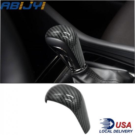 Gear Shift Knob Head Cover Trim Carbon Fiber ABS For Mazda 3 Axela CX-50 CX-30