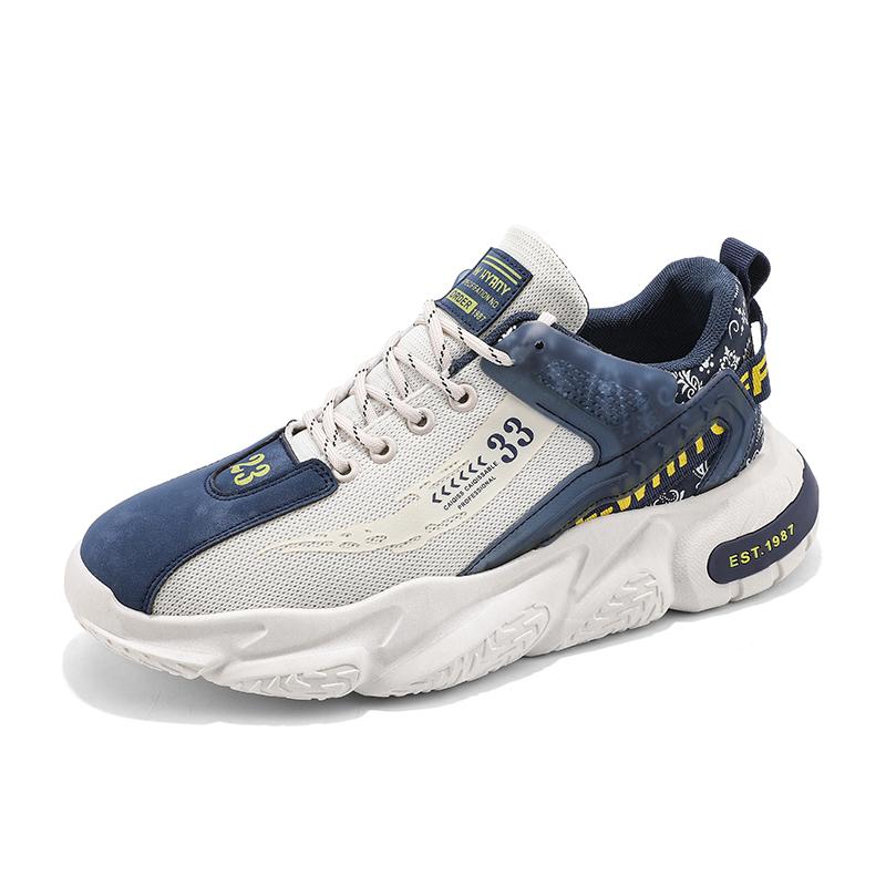 

Весенняя мужская обувь 2024 года, новая толстая подошва для студентов, спорта и отдыха, бег, нейтральный цвет, маленький белый папа, универсальная модная обувь 39 коричневый