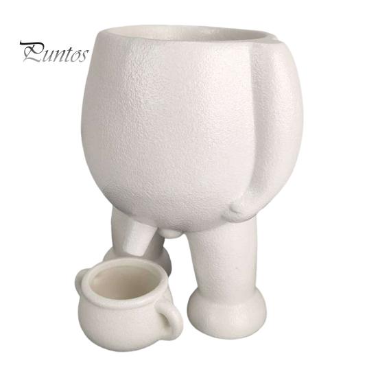 Piss Pot Pflanzgefäß aus Kunstharz mit pinkelndem Topf, lustiger Körper, Sukkulententopf mit Drainage, neuartige Vase für den Innen- und Außenbereich, Garten, Heimdekoration