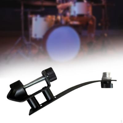 Drum Microphone Shockproof Clip, Adjustable C Clamp Rim Mount, Metal Universal Tom Mic Set