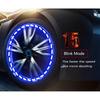 4pcs 15 Mode Solar Energy Auto Flash LED Car Wheel Hub Tire Valve Cap Light Lamp