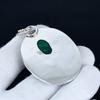 Emerald Pendant, 925 Sterling Silver Handmade Jewelry, Emerald Silver Pendant, Party Wear Jewelry For Women's, Pendant Christmas Gift