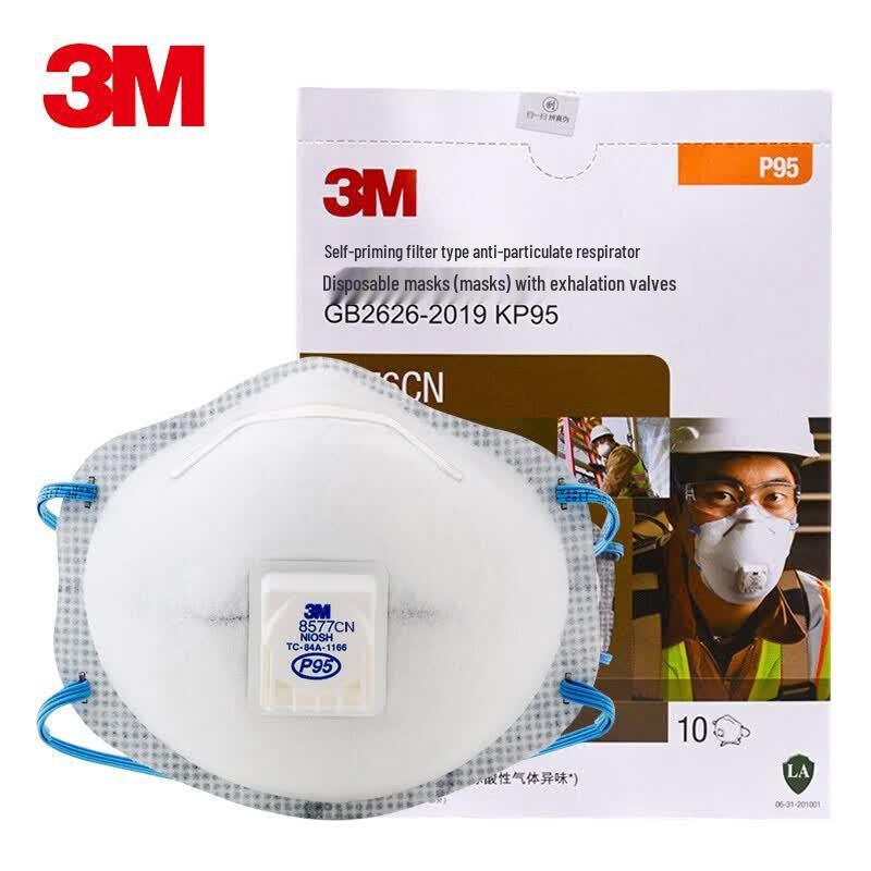 3M 8577CN P95 Particulate Respirator with Valve Box of 10