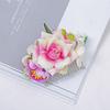 Bohemia Brides Wedding Flower Hair Comb Hairpin Bridesmaid Headdress Hair Combs Hair Accessories For Women Girls Floral Hairpins
