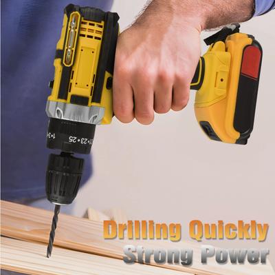 21V Electric Drill Power Tool Cordless Screwdriver Drill Set with Battery Cordless Drill Driver Kit 3 In 1 Set