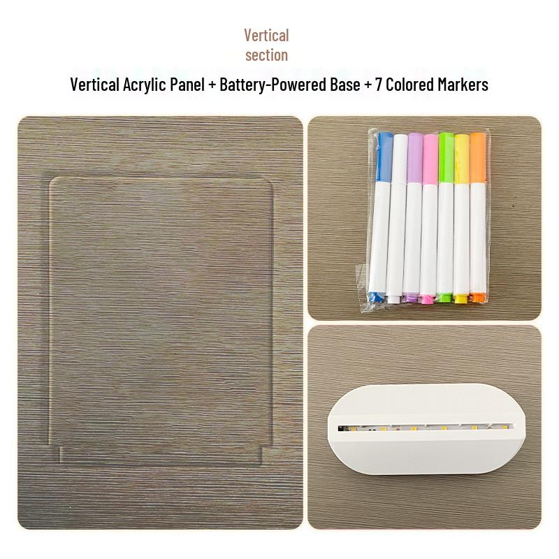 

Erasable LED Drawing Board for Kids – Portable Desktop Doodle and Message Board