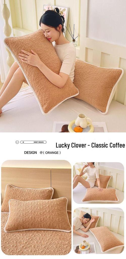 Autumn/Winter Fleece Quilted Milk Pillowcase 48x74cm - Enhanced Warmth for Home & Dorm
